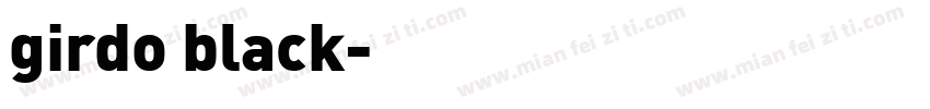 girdo black字体转换